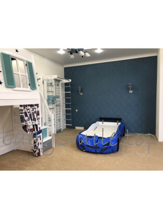 Кровать машинка BMW синяя